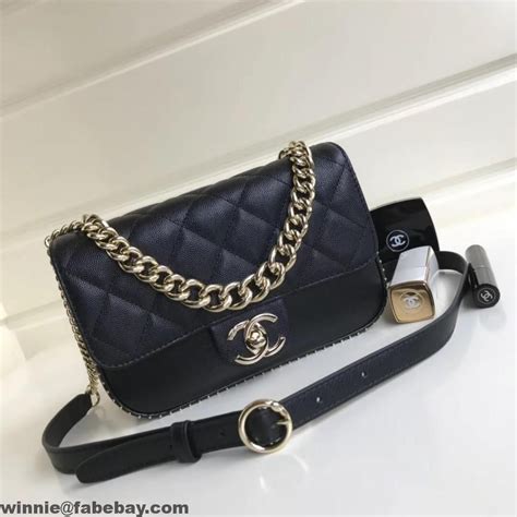 chanel grained calfskin flap bag 2017